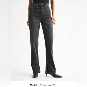 Abercrombie and fitch 90s ultra high rise straight leg jeans